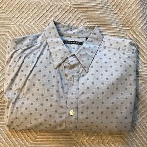Theory men’s dress shirt in a light blue p…